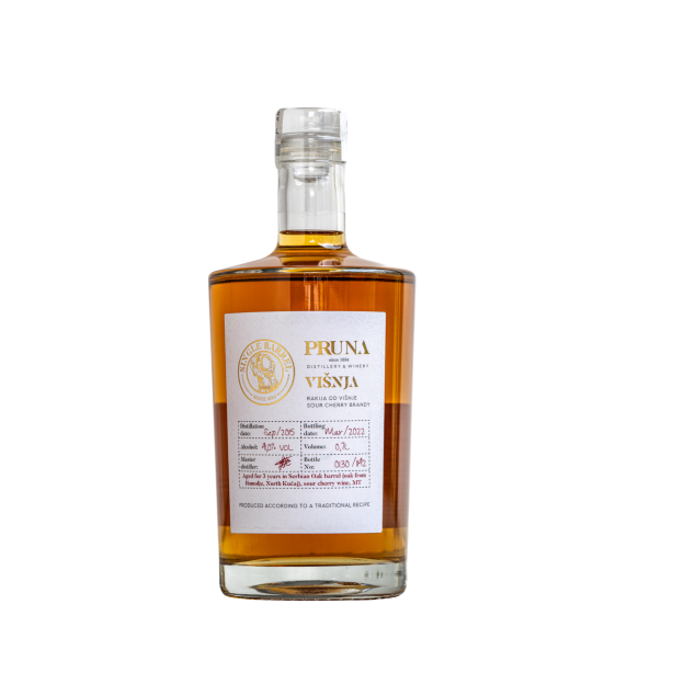 Single Barrel Sauerkirschbrand - Serbisches Eichenfass 0.7L