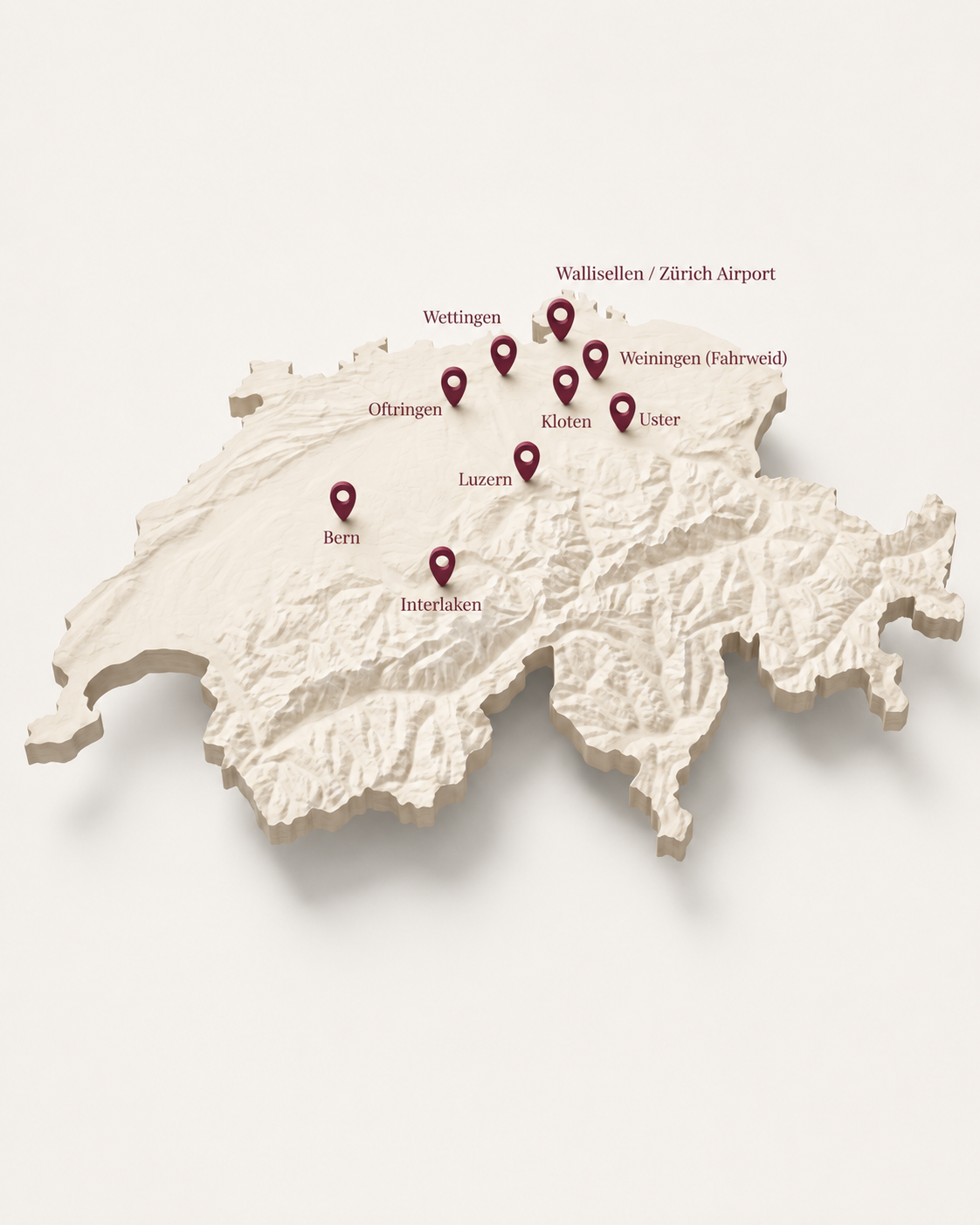PRUNA Schweiz Karte
